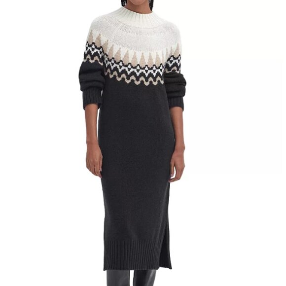 NEW Barbour Kingsford Fair Isle Sweater Dress 2510  10T5 - Picture 3 of 12